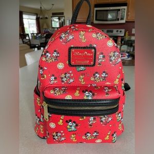 Loungefly Disney Parks Mini Backpack Mickey and Minnie’s Runaway Railway